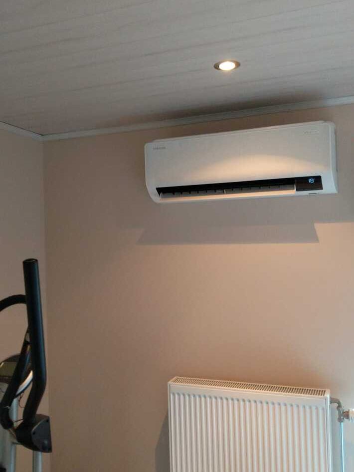 Realisatie Samsung mulitsplit aircowarmtepomp met 2 binnenunits + 1x single spit te Bavegem