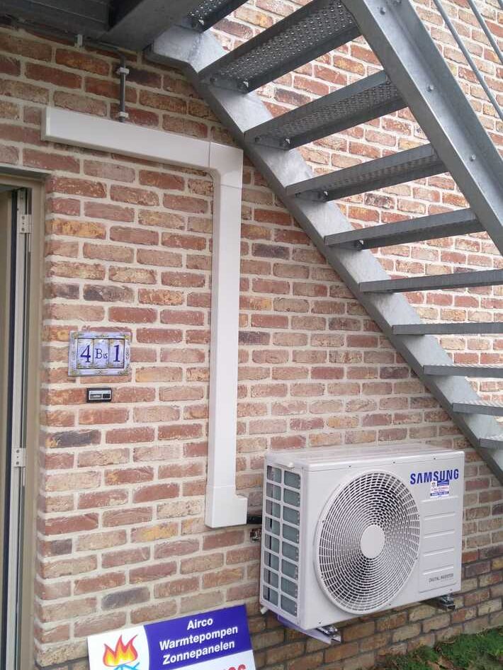 Realisatie Samsung single split aircowarmtepomp te Erpe