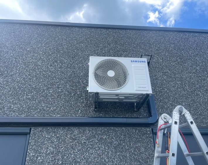 Realisatie Samsung multisplit aircowarmtepomp met 2 binnenunits CEBU te Moorsel