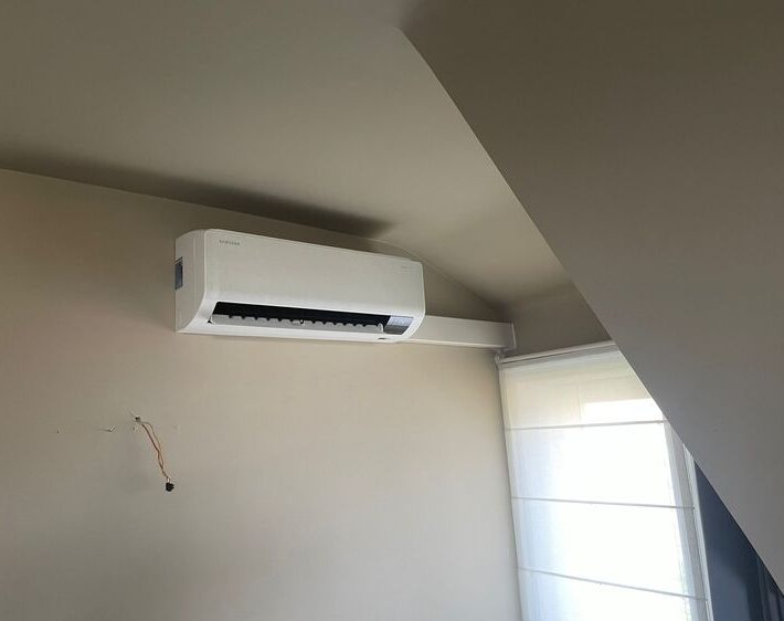 Realisatie Samsung multisplit aircowarmtepomp met 4 binnenunits Wind-Free Comfort te Lede